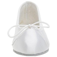 Touch Ups Little Kid Ballet Flat,White,2.5 M US Little Kid