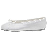 Touch Ups Little Kid Ballet Flat,White,2.5 M US Little Kid