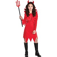 SUIT YOURSELF Devious Devil Halloween Costume for Girls, with Accessories Multicolor