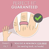 ThunderFit Women Breathable Air Grooves Silicone Wedding Bands Promise Rings 5.5mm Wide 1.8mm Thick - 1/4/8/12 Variety Multipack - Pack T (Size 6.5-7 (17.3mm))