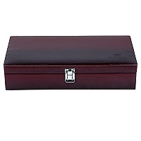 Fico Maroon 12 Slot Watch Box