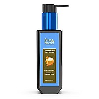 Blue Nectar Ayurvedic Tan Removal Face Wash for Glowing Skin | Honey Aloe Vera Detan Face Wash for Dry Skin, Oily Skin and Combination Skin |With Natural Vitamin E (8 Herbs, 100ml)