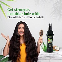 Dhathri Hair Care Plus Herbal Oil for Hair Growth, Ayurvedic Hair Oil for Hair Fall Control & Hair Nourishment, 100 ml