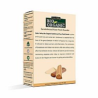 INDUS VALLEY Bio Organic Sandalwood Face Pack Powder Santalum Album, Chandan Powder for Face and Skin Care, (Face Glowing & Tan Removal Face Pack 200gm)