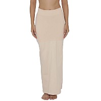 Clovia Womens Petticoat Style Saree Shapewear with Side Slit (SW0023P24_Skin_L)