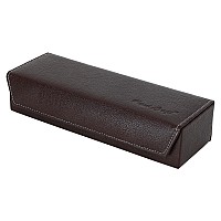 Hard Craft Watch Box Case PU Leather for 5 Watch Slots - Brown