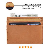 Husk N Hoof Leather Slim Credit Card Case (Hunter Brown)