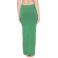 Clovia Womens Petticoat Style Saree Shapewear with Side Slit (SW0023P17_Green_XXL)