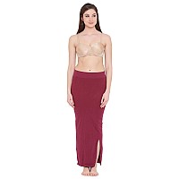 Clovia Womens Petticoat Style Saree Shapewear with Side Slit (SW0023P15_Purple_XXL)