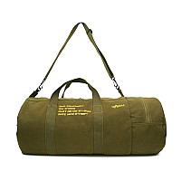 F Gear Soldier Olive 74L Canvas Travel Duffle Bag Stylish & Spacious for Outdoors Campers Short trips Lightweight Foldable with Detachable Shoulder Strap, Water Resistant|Made In India|1 year warranty