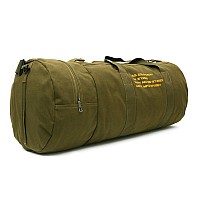 F Gear Soldier Olive 74L Canvas Travel Duffle Bag Stylish & Spacious for Outdoors Campers Short trips Lightweight Foldable with Detachable Shoulder Strap, Water Resistant|Made In India|1 year warranty