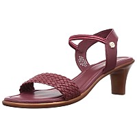 BATA womens DEVA SANDAL E Red Heeled Sandal - 4 UK (6615512)