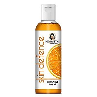 Keya Seth Aromatherapy, Skin Defence Orange Body Oil, Rejuvenates Skin and improves blood flow, Essential Oils of Orange, Sandalwood, Wheatgerm, Carrot Seed (100ml)