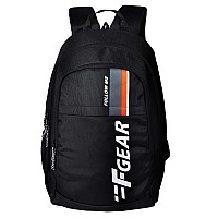 F Gear Circadian Blk 27L, Unisex Stylish Minimalist Trendy College School Tution Office Casual Travel Backpacks|Water-Resistant|Lightweight|Made In India|1 year warranty|Boys Girls Men Women Adults