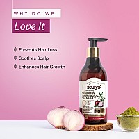 Atulya Onion & Bhringraj Hair Shampoo | Anti-Dandruff Shampoo | Shampoo for Reducing Split Ends | Paraben & Sulphate Free Shampoo | Suitable for All Hair Types