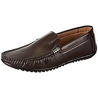 Centrino Mens Brown Loafers-9 Kids UK (9911-02)