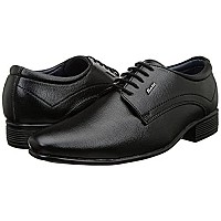 BATA Mens BOSS-Grip Black Uniform Dress Shoe