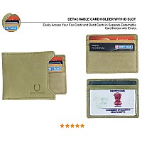 Husk N Hoof RFID Protected Leather Wallet for Men | Mens Wallet Leather | Wallets for Men | Purse for Men | Hunter Green