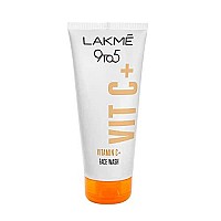 LAKM 9To5 Vitamin C Facewash With Microcrystalline Beads For Refreshed & Glowing Skin 100 g