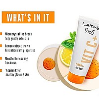 LAKM 9To5 Vitamin C Facewash With Microcrystalline Beads For Refreshed & Glowing Skin 100 g