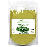 Shudh Online Organic Curry Leaves Powder for Hair Growth (1 Kg / 1000 Grams), Eating, Food, Skin Brightening (Fresh Kari Patta Leaf, Karuveppilai powder)