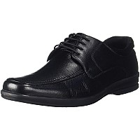 Bata Mens New Dune LACE Black Leather Formal Shoes