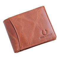 Husk N Hoof RFID Protected Leather Wallet for Men | Mens Wallet Leather | Wallets for Men | Purse for Men | Crunch Brown