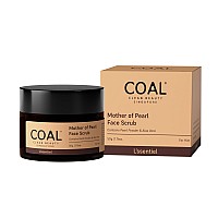 COAL Clean Beauty Mother of Pearl Face Scrub with Pearl Powder & Aloe Vera | Exfoliates, Removes Dead Skin & Renews | Men | All Skin Types | 50g