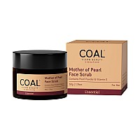 COAL Clean Beauty Mother of Pearl Face Scrub with Pearl Powder & Vitamin E | Exfoliates, Removes Dead Skin & Renews| Women | All Skin Types | 50g