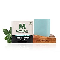 Matural All Natural Handmade Bar Soap For Men, Highly Sane Sage/Sea Breeze With Goodness Of Sage, Coconut And Olive Oil - 120 Gm