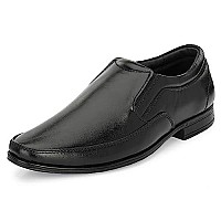 Blue Leather Mens 3910 Black Formal Shoes_6 UK (3910-1)