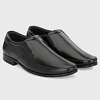 Blue Leather Mens 3910 Black Formal Shoes_6 UK (3910-1)