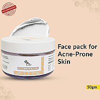 Fixderma Acne Face Pack with Aloe Vera Gel | Neem Face Pack | Aloevera Gel for Skin | | Anti Acne Cream | Face Pack for Women | Treatment for Acne Prone Skin - 50gm