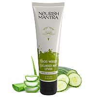 Nourish Mantra- Cucumber Mint Upvan Face Wash (100 ml) | Powered with Vitamin C, Cucumber and Niacinamide | Face Wash For All Skin Types | Paraben & SLSSLES Free (100 ml (Pack of 1), Cucumber Mint)