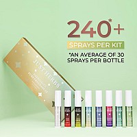 Just Herbs EDP Perfumes Trial Set of 8 x 3ml Long Lasting Pocket Perfume Fragrances for Men and Women (Fresh & Woody)