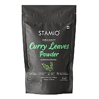 STAMIO Curry Leaves Powder 250 gm | Sun Dried Kadi Patta Leaf | Karuvepillai | Karibevu | In Pouch 8.82 oz