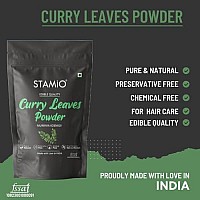 STAMIO Curry Leaves Powder 250 gm | Sun Dried Kadi Patta Leaf | Karuvepillai | Karibevu | In Pouch 8.82 oz