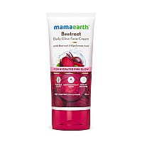 Mamaearth Beetroot Daily Glow Face Cream With Beetroot & Hyaluronic Acid - 80g|Gives Hydrated Pink Glow |Gives Instant Brightening Effect |Lightweight & Non-Greasy |Natural Glow |For All Skin Types