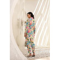 GRECIILOOKS Women's Rayon Women kurta set (GL-W1993&TR1001-S-MULTICOLOR) Multicolour