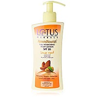 Lotus Herbals Almondnourish Daily Nourishing Body Lotion | Moisturises and Nourishes Skin | SPF 20 | For Normal/Combination Skin | 250g