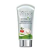 Lotus Herbals White Glow Yogurt Skin Whitening and Brightening Masque, 80g (Pack of 1)