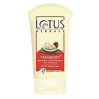 Lotus Herbals Shea Butter and Real Strawberry 24 Hour Moisturiser Cream 60g (Pack of 1)