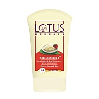 Lotus Herbals Sheamoist Real Strawberry 24 Hour Moisturiser Shea Butter 120g (Pack of 1)