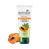 Biotique Papaya Deep Cleanse Face Wash | Gentle Exfoliation | Visibly Glowing Skin | 100% Botanical Extracts| Suitable for All Skin Types | 150ml