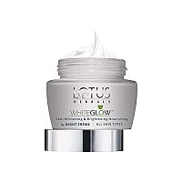 Lotus Herbals Cream, White Glow Skin Whitening And Brightening Nourishing Night Creme | 60g (Pack of 1)