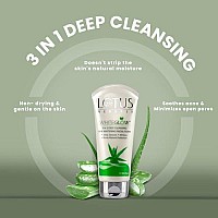 Lotus Herbals WhiteGlow 3 in 1 Deep Cleansing Facial Foam I Deep Cleansing formula I Acne-control I Non-drying I Fades dark spots I with Alpha Arbutin & Saxifraga extracts I Suits all skin types I Women & Men I 100ml