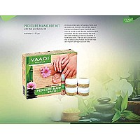 Vaadi Herbals Soothing and Refreshing Pedicure Manicure Spa Kit, Cream and Oil Set, 135g