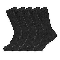 Supersox Kids Combed Cotton School Socks Pack Of 5 Black