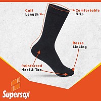 Supersox Kids Combed Cotton School Socks Pack Of 5 Black