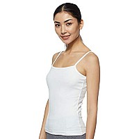 Jockey Snug Fit Lowneck Thermal Spaghetti Top For Women 2501Off Whitel